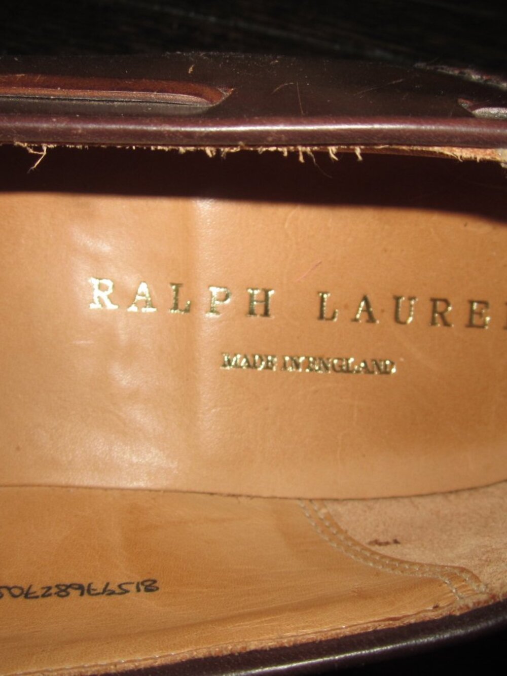 RALPH LAUREN Crockett & Jones Marlow Shell Cordovan Tassel Loafer Shoes 10 1/2 D - Picture 4 of 12